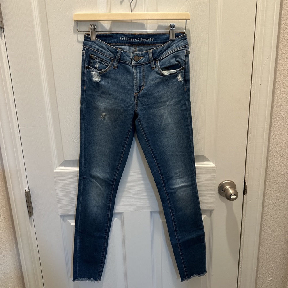 Articles Of Society Medium Blue Skinny Jeans